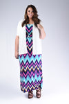 Chevron Strapless Maxi Dress - www.mycurvystore.com - Curvy Boutique - Plus Size